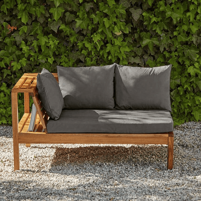Dakota Garden Corner Sofa Cushion Covers - Grey - Laura James