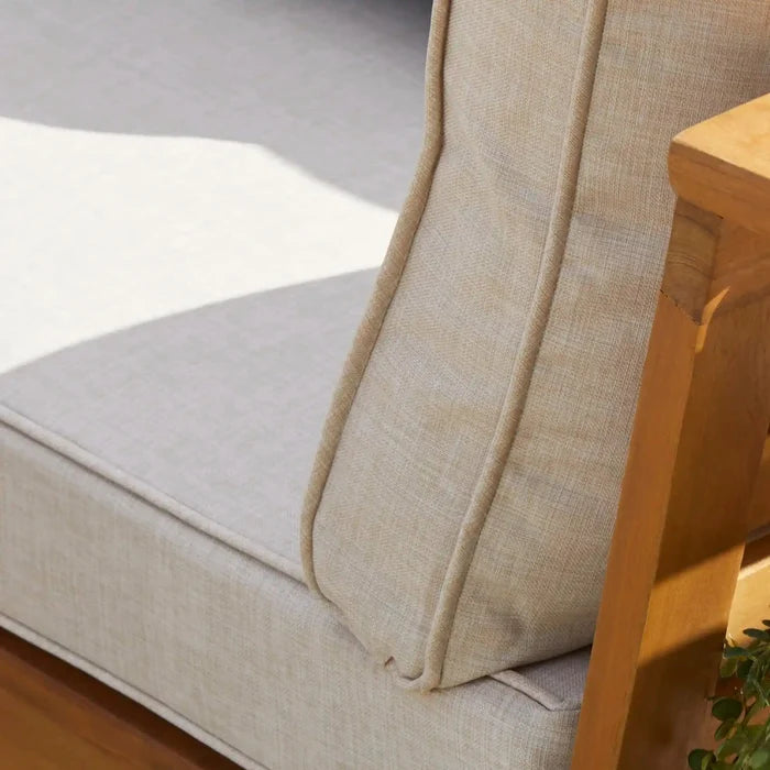 Dakota Garden Corner Sofa Cushion Covers - Sand - Laura James