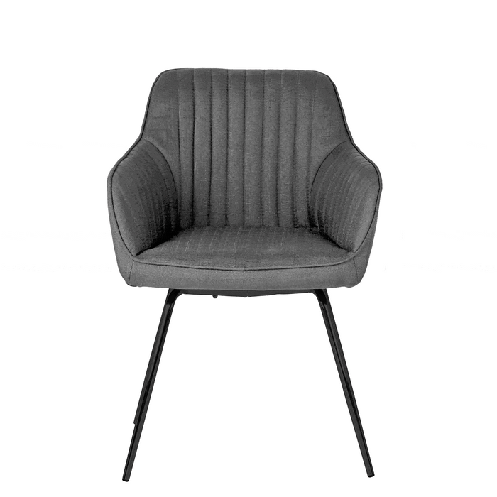 Darcy grey swivel chair - Laura James