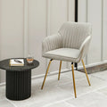 Darcy swivel chair soft beige with gold legs