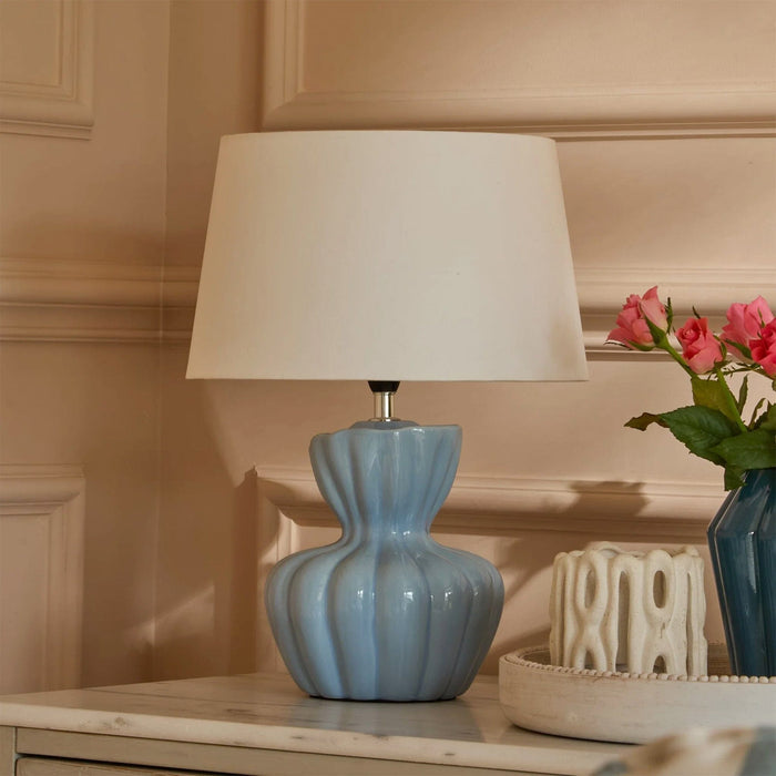 Dawes 30cm Ceramic Lamp Base - Cornflower Blue - Laura James