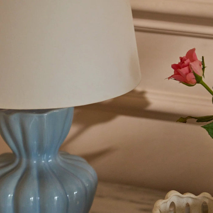 Dawes 30cm Ceramic Lamp Base - Cornflower Blue - Laura James