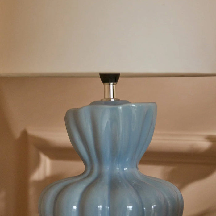 Dawes 30cm Ceramic Lamp Base - Cornflower Blue - Laura James