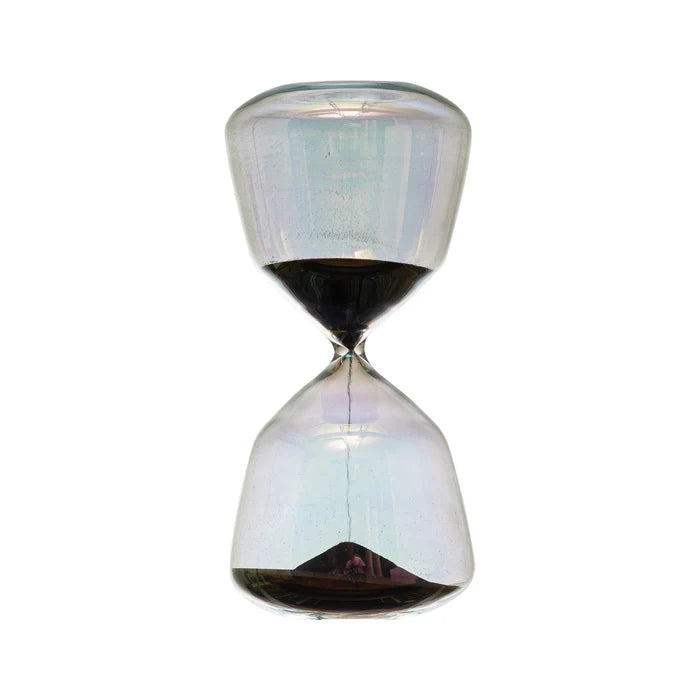 Decorative Hourglass w/ Black Sand
