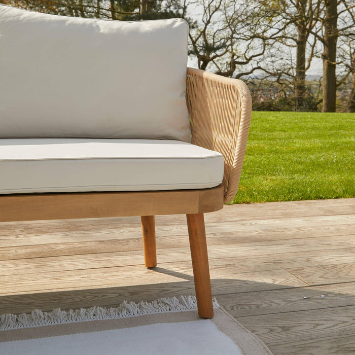Eaden Garden Corner Sofa Cushion Covers - Oatmeal