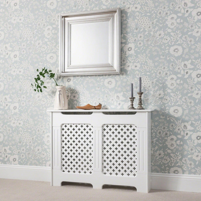 Radiator Cover Painted White - Medium - Laura James