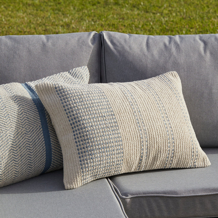 9 Seater Rattan Outdoor Corner Sofa Set - Black Weave - Laura James