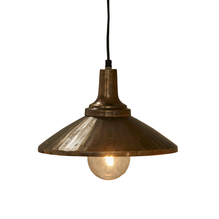 Elcombe 18cm Gold Metal Pendant Light  - Laura James
