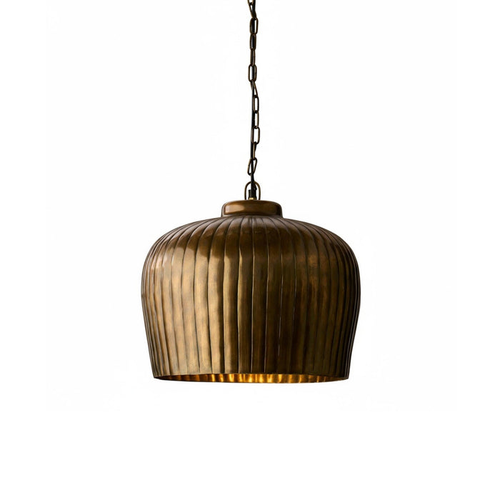 Elcombe Large Metal Light Pendant  - Bronze - Laura James