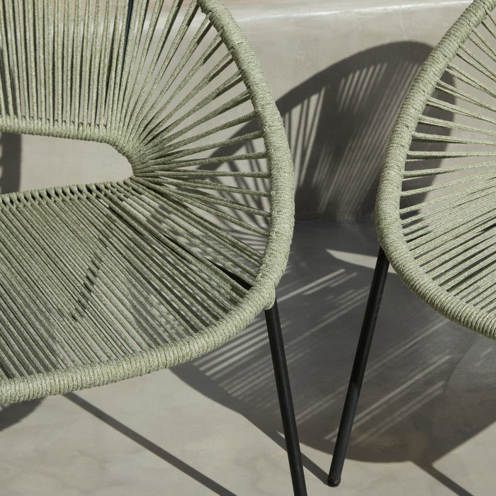 Eli Green Rope Chairs - Set of 2 - Laura James