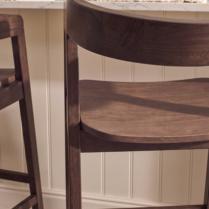 Ella Bar Stool - Coffee Brown - Laura James