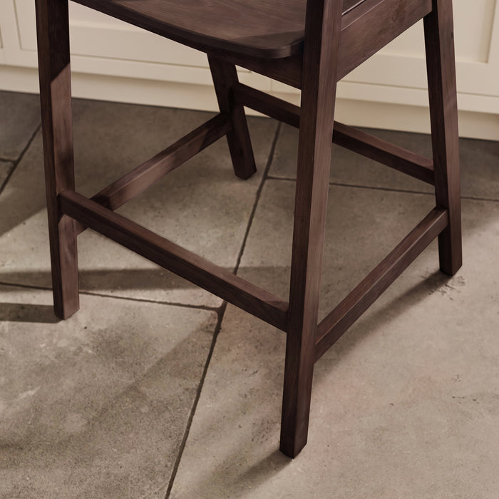 Ella Bar Stool - Coffee Brown - Laura James
