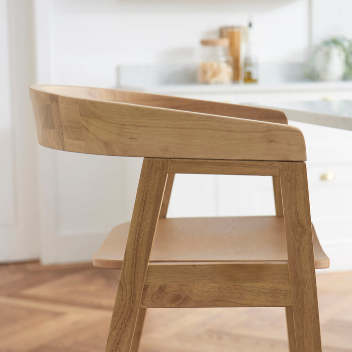 Ella Pale Oak Bar Stool - Laura James