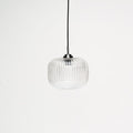 Elland 20cm Glass Pendant Light - Black