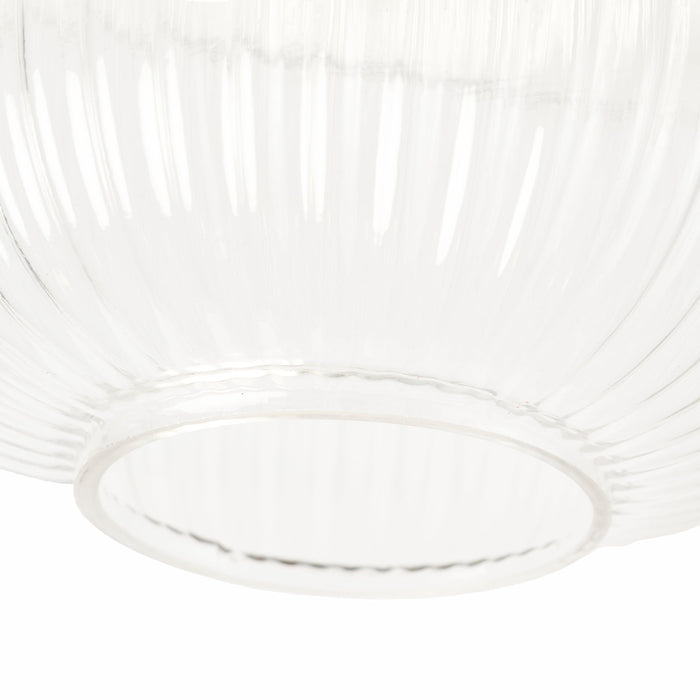 Elland 21cm Glass Pendant Light - Gold - Laura James