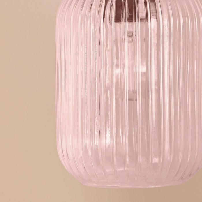 Elland Plug in Wall Light Black - Blush Pink - Laura James