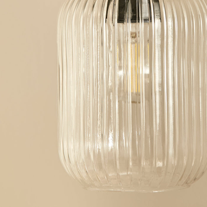Elland Plug in Wall Light Gold - Clear Glass - Laura James