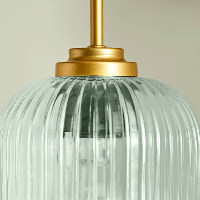Elland Plug in Wall Light Gold - Sage Green - Laura James
