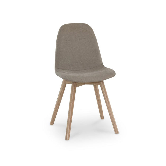 Ellis Soft Beige Dining Chairs with Whitewash Legs - Set Of 2 - Laura James