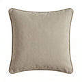 Elsham 45x45cm Scatter Cushion Cover - Ivory with Clay Velvet Piping - Laura James