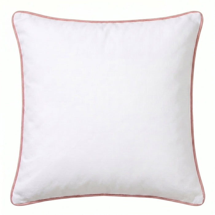 Elsham 45x45cm Velvet Trim Cushion Cover - Rose Pink - Laura James