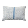 Elston 55x35cm Cotton Zig Zag Cushion Cover - Horizon Blue - Laura James