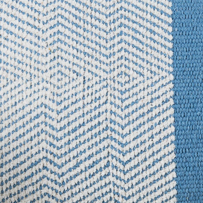 Elston 55x35cm Cotton Zig Zag Cushion Cover - Horizon Blue
