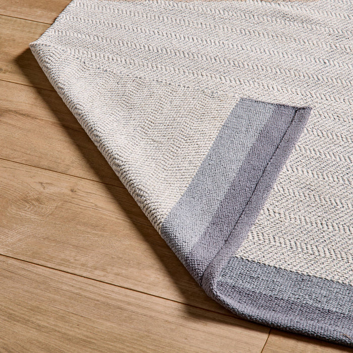 Elston Cotton Rug - Mist Grey - 160cm x 230cm
