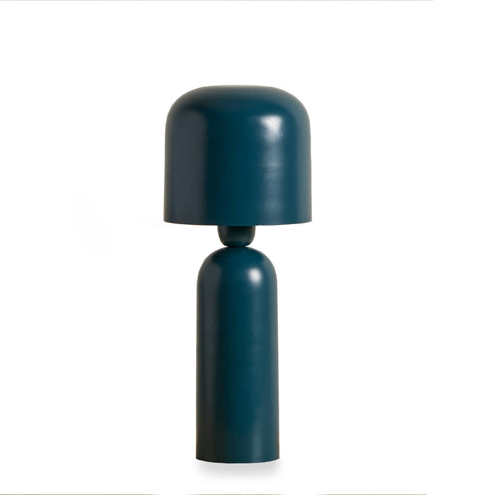 Eltham Teal 39cm Metal Table Lamp - Laura James