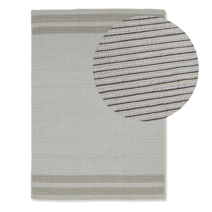 Eluru 160x230cm PET Rug - Off White & Clay - Laura James