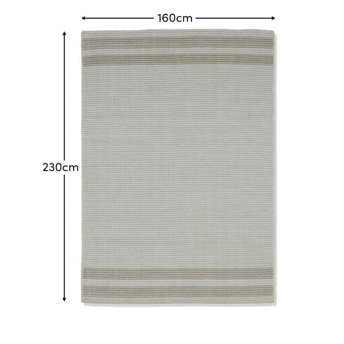 Eluru 160x230cm PET Rug - Off White & Clay - Laura James