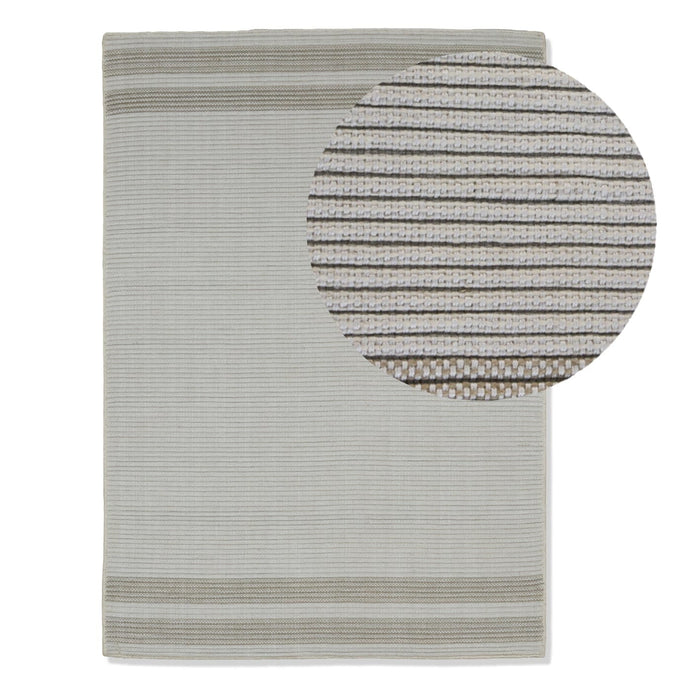Eluru 200x290cm PET Rug - Off White & Clay - Laura James