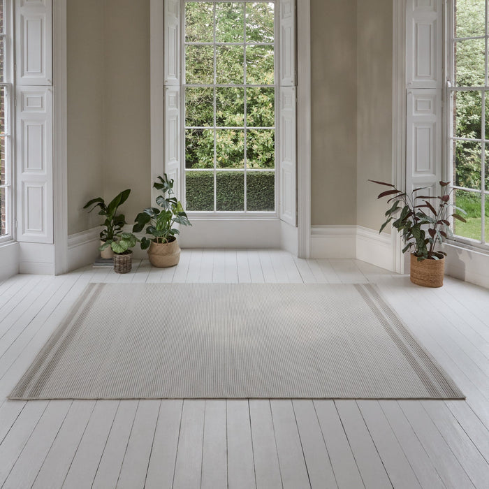 Eluru 200x290cm PET Rug - Off White & Clay - Laura James