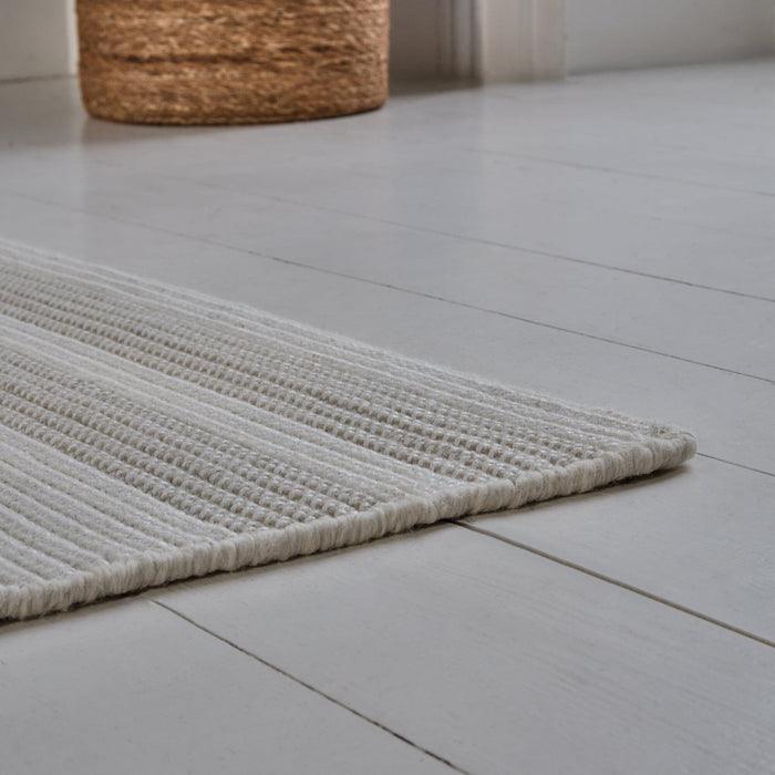 Eluru 200x290cm PET Rug - Off White & Clay - Laura James