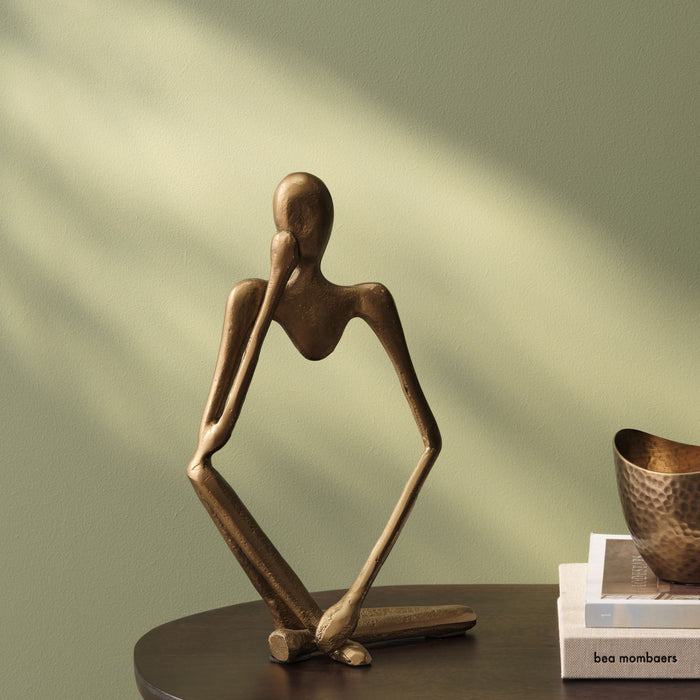 Embley 27cm Figure Ornament - Patina Gold - Laura James