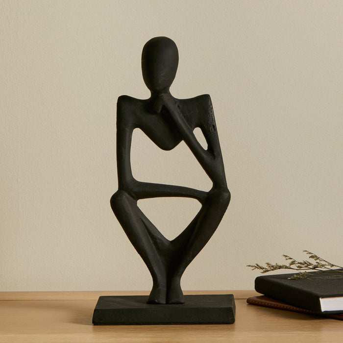 Embley 29cm Metal Figurine Ornament - Black