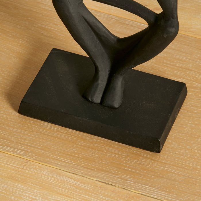 Embley 29cm Metal Figurine Ornament - Black