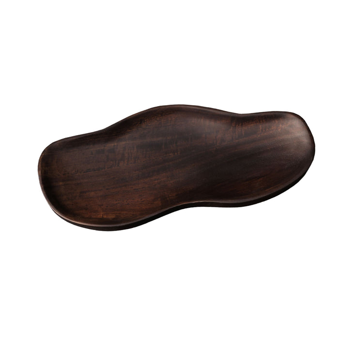 Epwell 40cm Serving Dish - Coffee Brown Mango Wood - Laura James