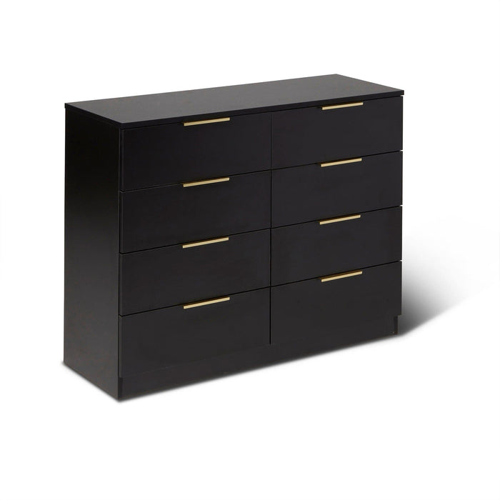 Essie Black 8 Chest of Drawers - Laura James