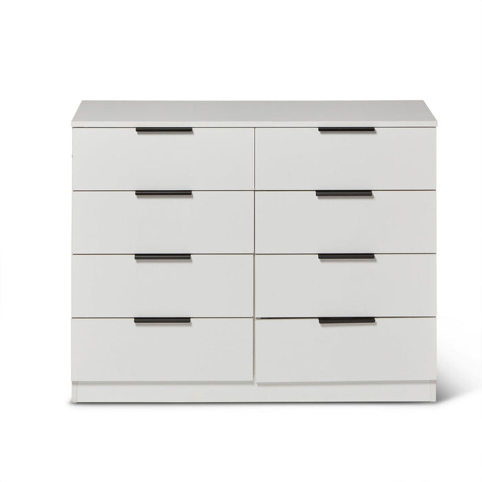 Essie White 8 Drawer Chest of Drawers - Laura James