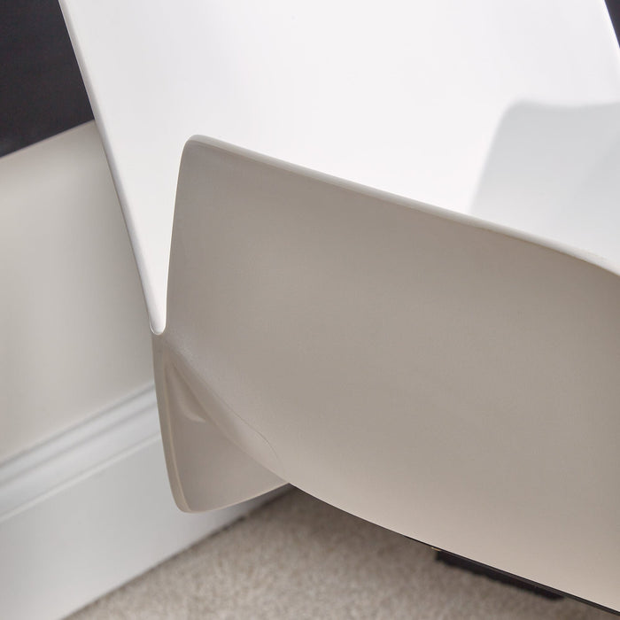 Essie L-Shaped Black Desk with Logan Office Chair