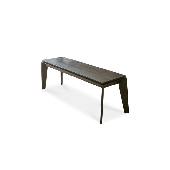 Ethan 3 Seater Mango Wood Dining Bench - Ash Grey - Laura James