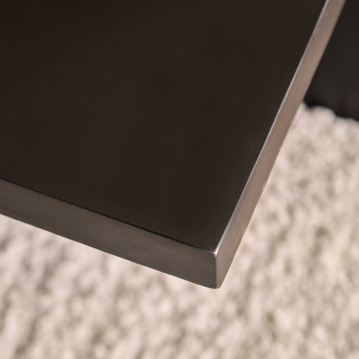 Ethan Mango Wood Square Coffee Table - Jet Black - Laura James
