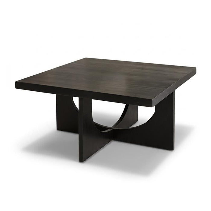 Ethan Mango Wood Square Coffee Table - Jet Black - Laura James