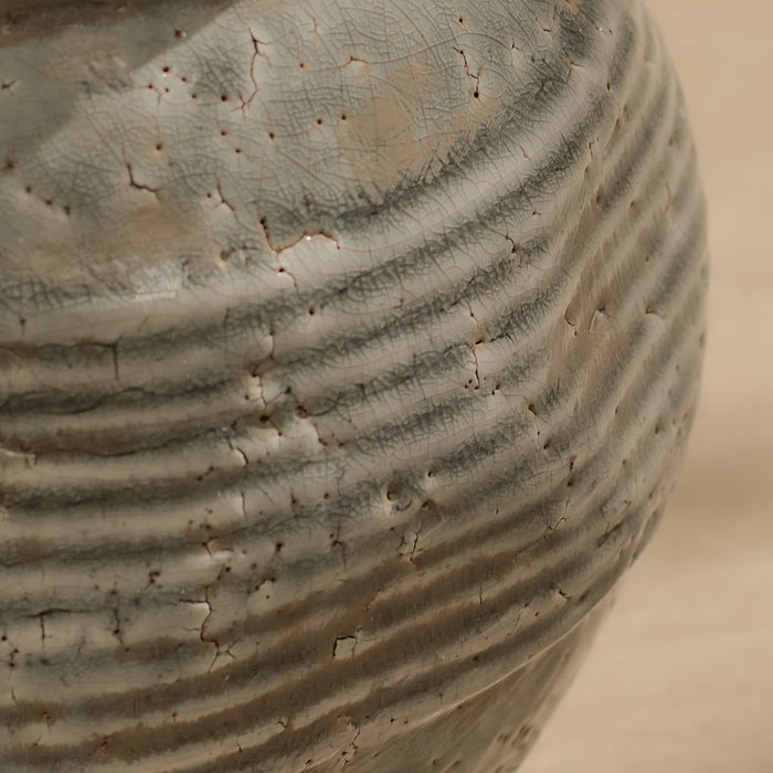 Evora 16cm Ceramic Vase - Sea Blue - Laura James