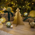 Falun 25cm Metal Tree Ornament - Gold - Laura James