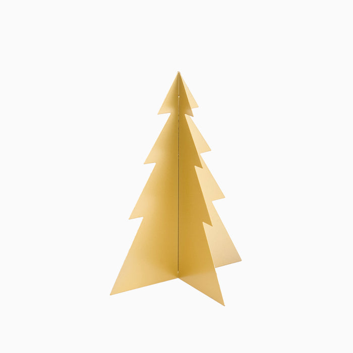 Falun 25cm Metal Tree Ornament - Gold - Laura James