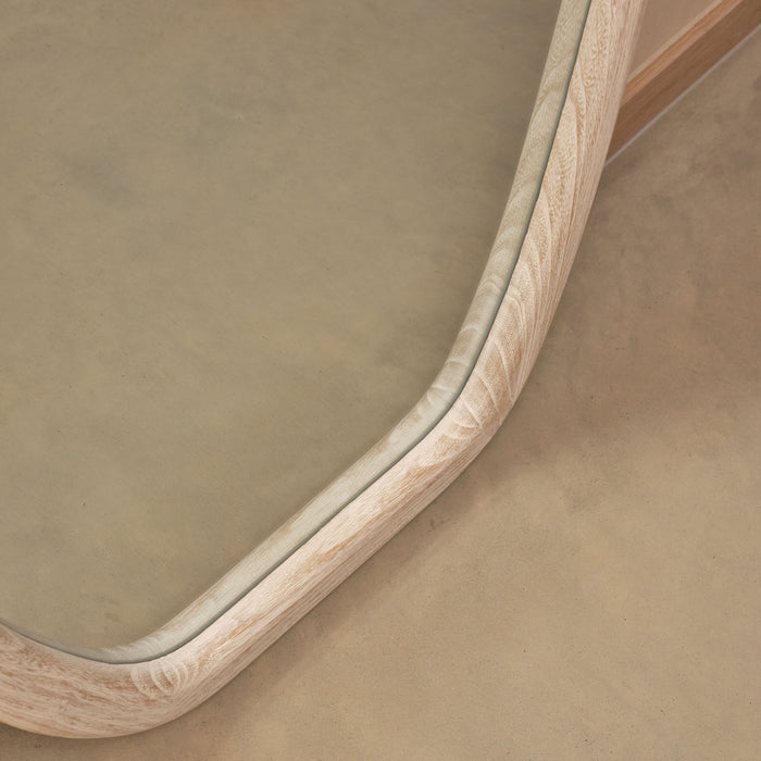 Fawley 180x80cm Freeform Wall Mirror - Whitewash - Laura James