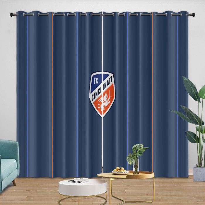 FC Cincinnati Curtains Blackout Window Drapes Room Decoration