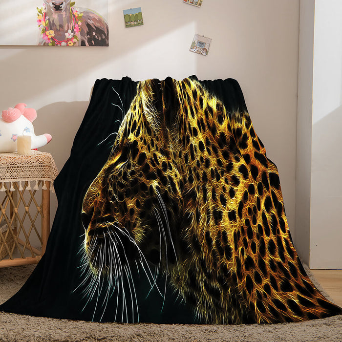 Fiercely Lion Flannel Blanket Comforter Bedding Sets Bed Blanket - EBuycos